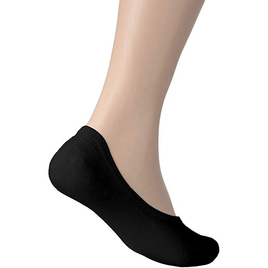 XIANGHUI Womens Casual No-show Socks Flat Boat Line Non-Slip Grip With Silicone Anti-slip