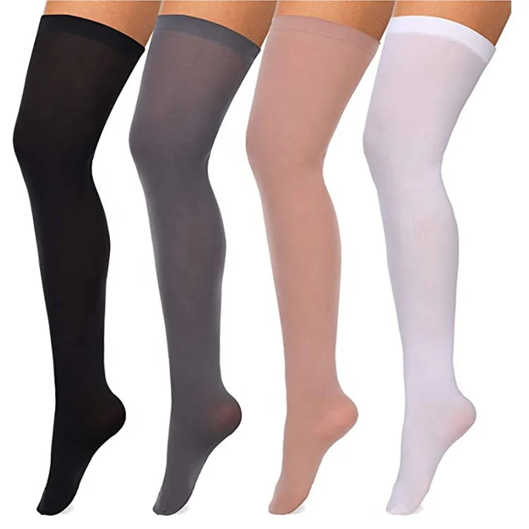 Women's Silk Thigh High Stockings Nylon Cosplay Party Accessory Over Knee Socks