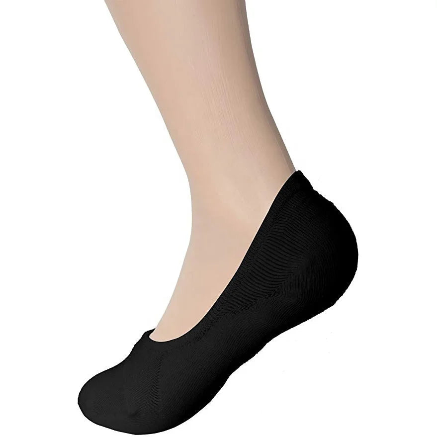 XIANGHUI Womens Casual No-show Socks Flat Boat Line Non-Slip Grip With Silicone Anti-slip