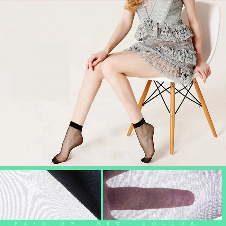 Hot Sale Short Tights Ankle Nylon Breathable Plain Stretch Women Socks
